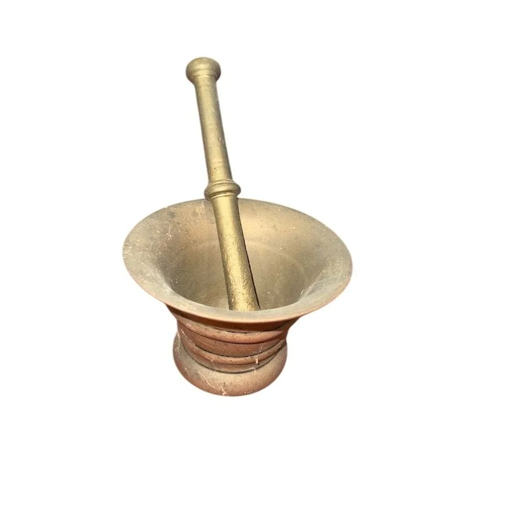 Antique Bronze Mortar and Pestle‎ Apothecary Tool Pre-1930 timeless apothecary